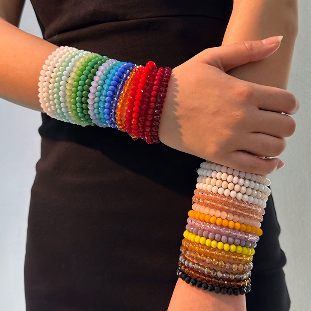 15pcs Bohemian Stackable Women's Multicolor Bracelet Set